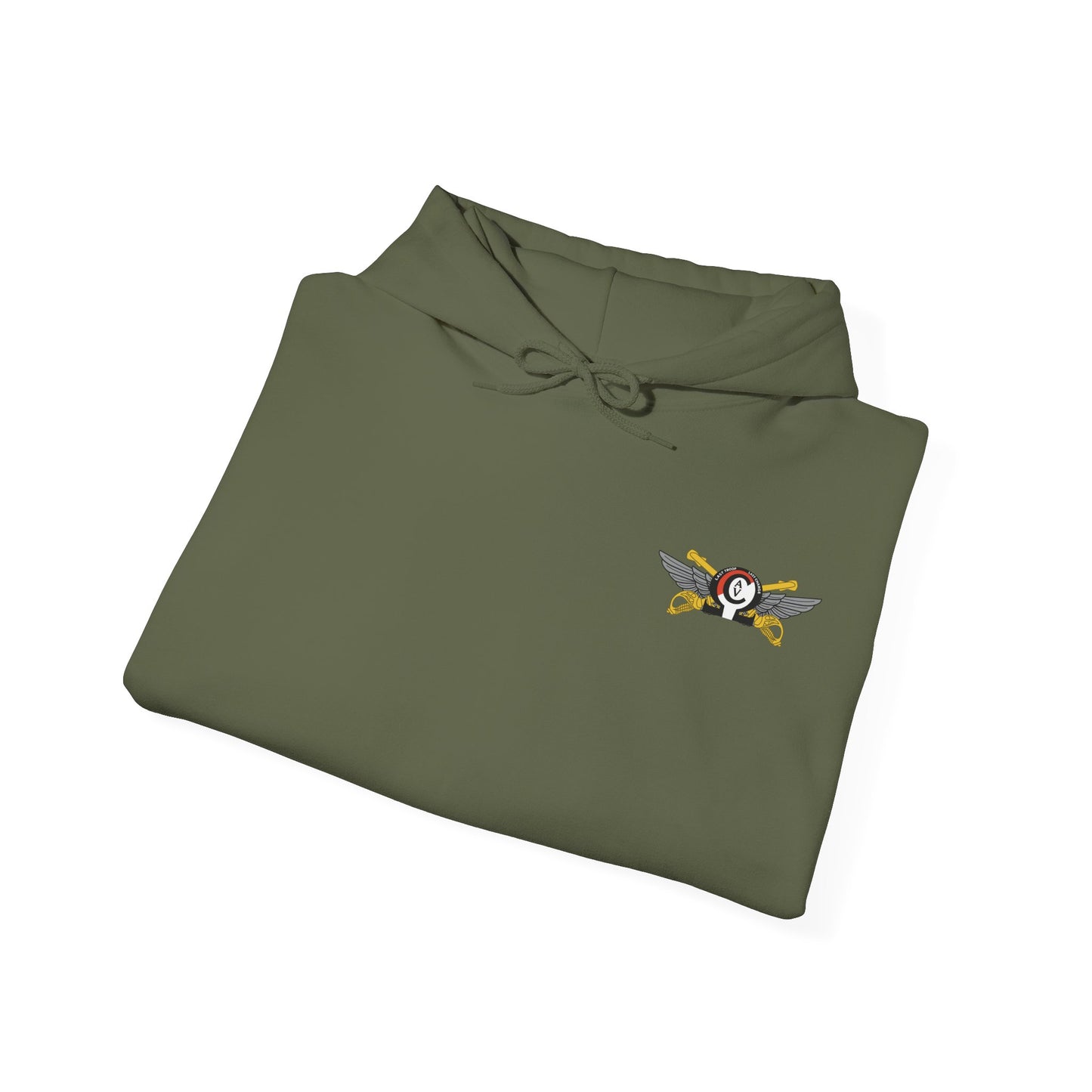 LAST TROOP - LAST CHARGE  6-17 AIR CAV C Troop Unisex Heavy Blend Hooded Sweatshirt