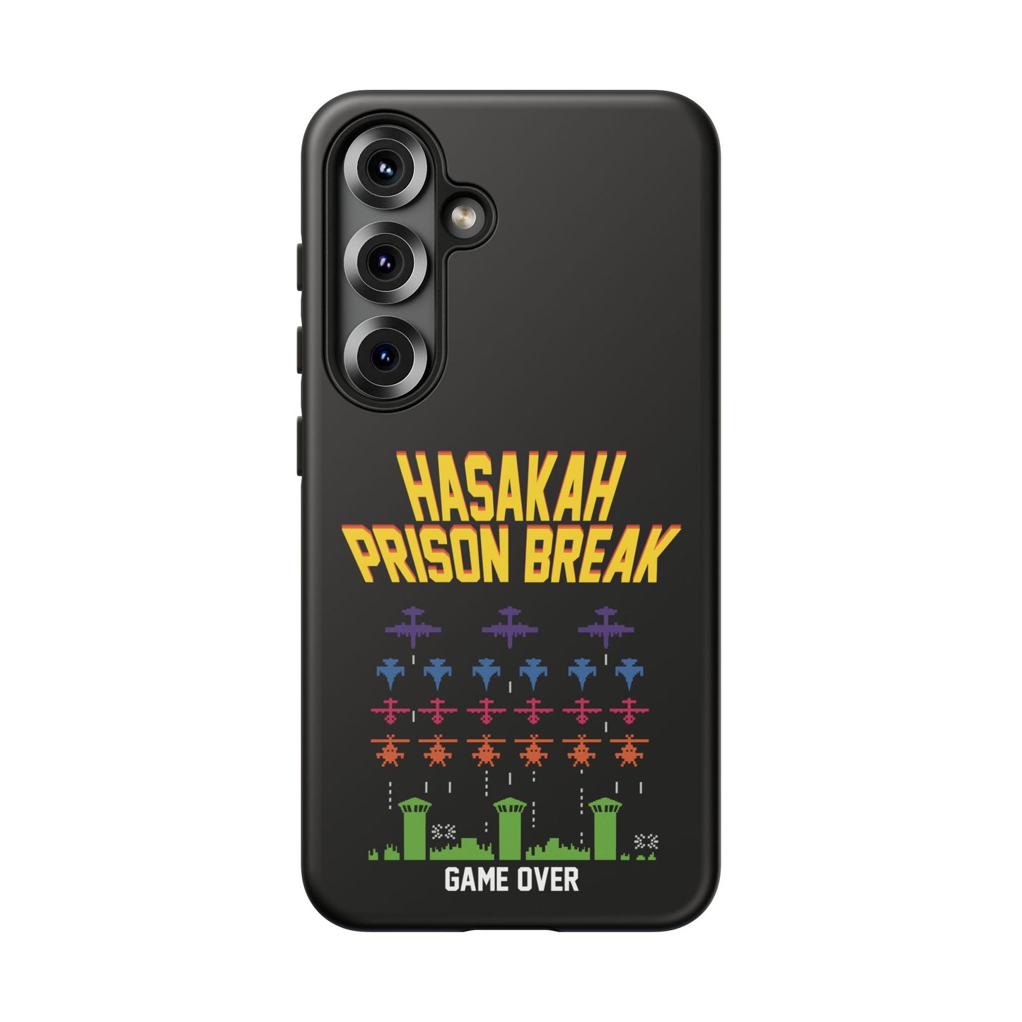 Phone Case — "Hasakah Prison Break" Retro Arcade Game Over Design