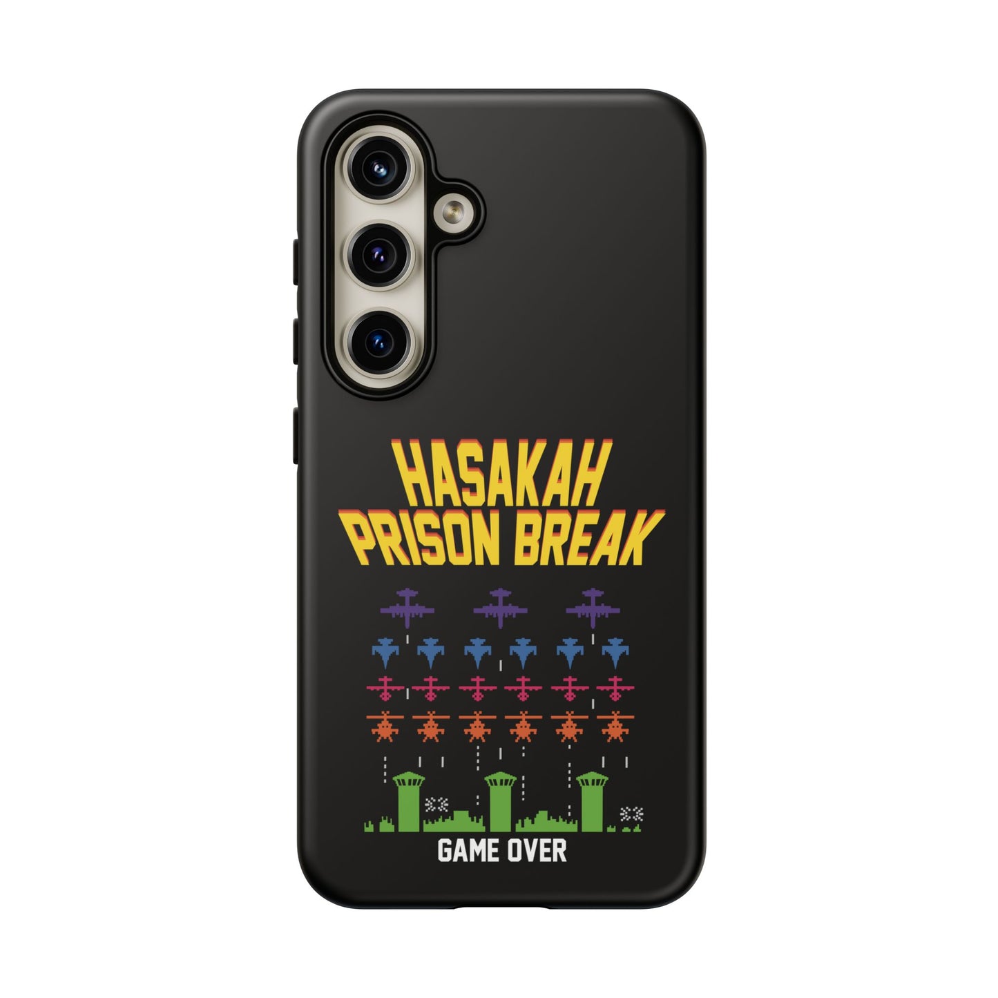 Phone Case — "Hasakah Prison Break" Retro Arcade Game Over Design