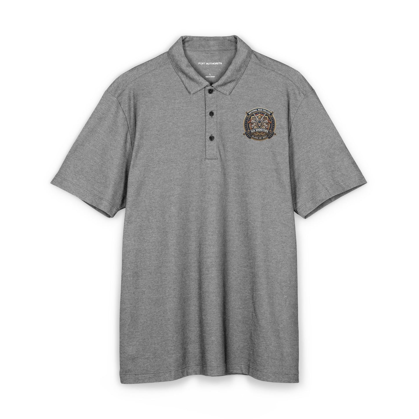 SIX SHOOTERS National War College Crest Polo Shirt