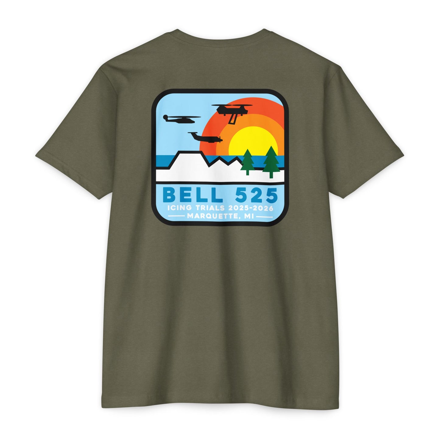 Bell 525 Ice Trials T-Shirt 60/40 Cotton-Poly