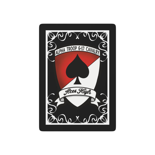 6-17 AIR CAV A TROOP Custom Poker Playing Cards - ACES High