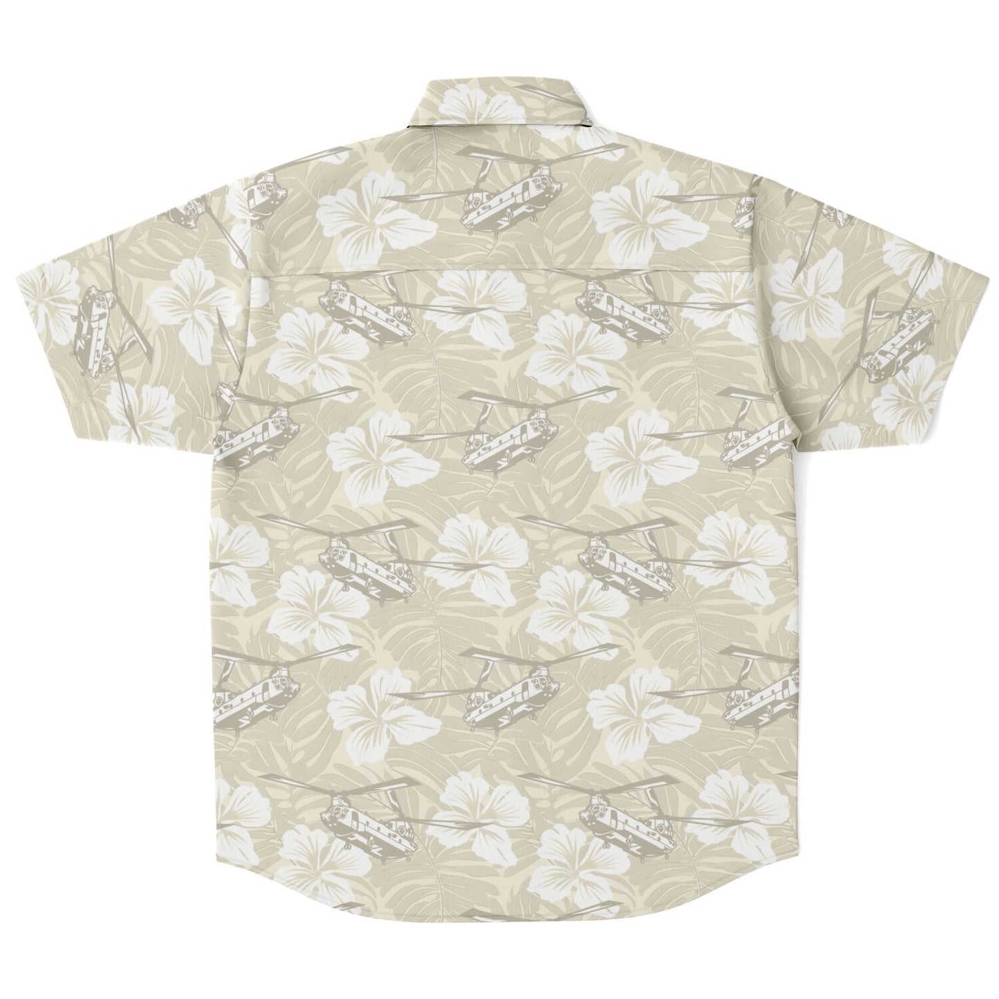 Cream Chinook Hawaiian Aloha Short Sleeve Button Down Shirt