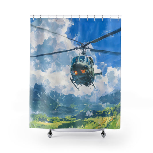 Helicopter Rides Shower Curtain