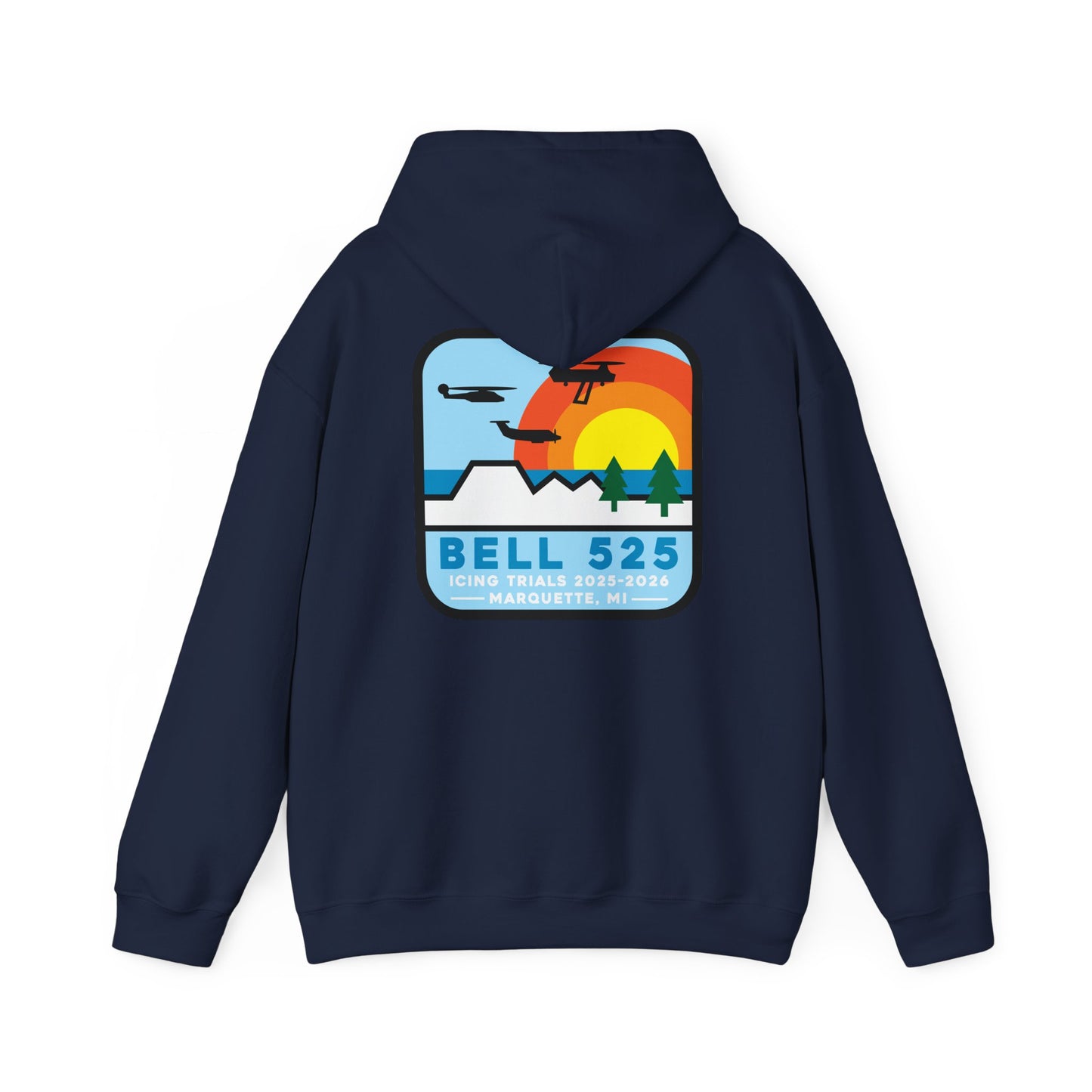 Bell 525 Icing Trials  Hoodie - 50/50 Cotton/Poly
