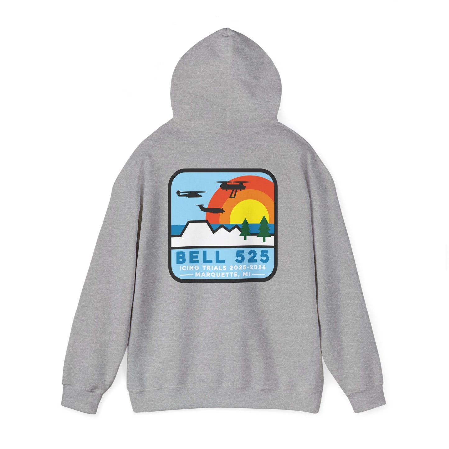 Bell 525 Icing Trials  Hoodie - 50/50 Cotton/Poly