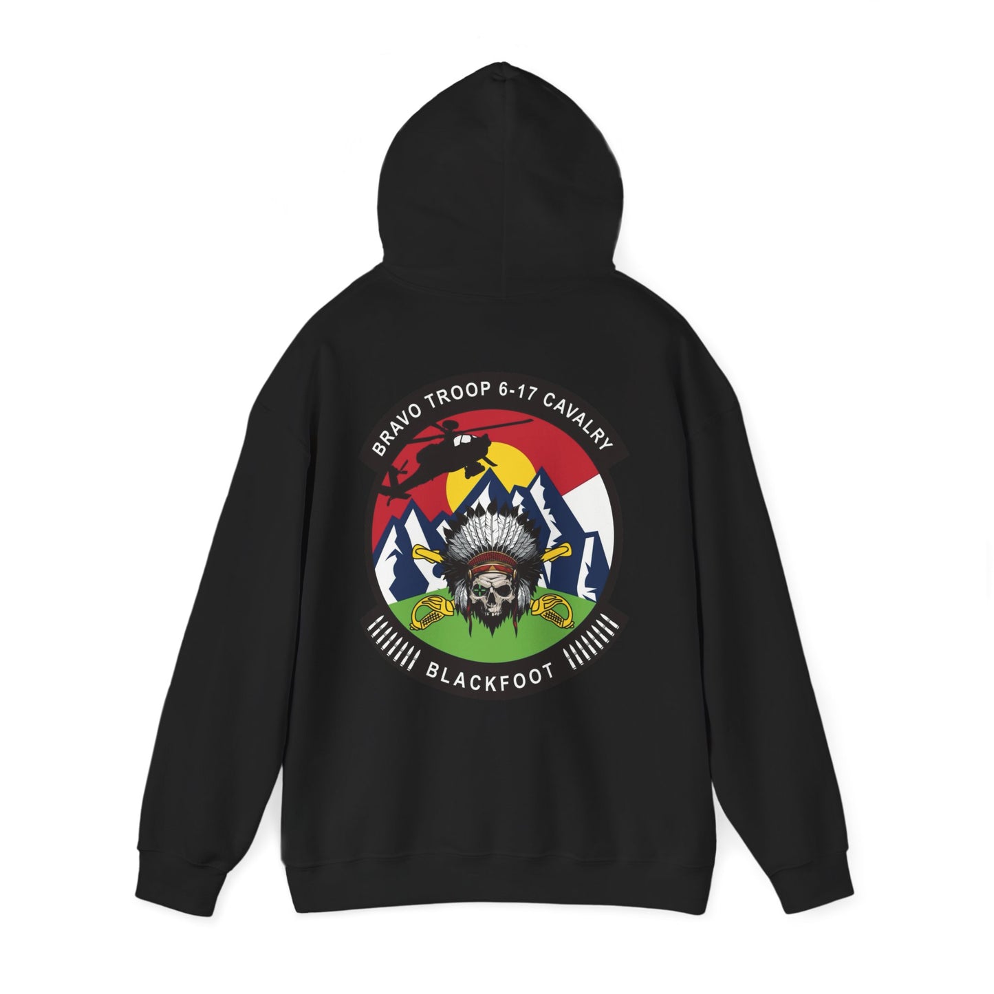 6-17 AIR CAV Bravo Troop  Heavy Blend Hooded Sweatshirt