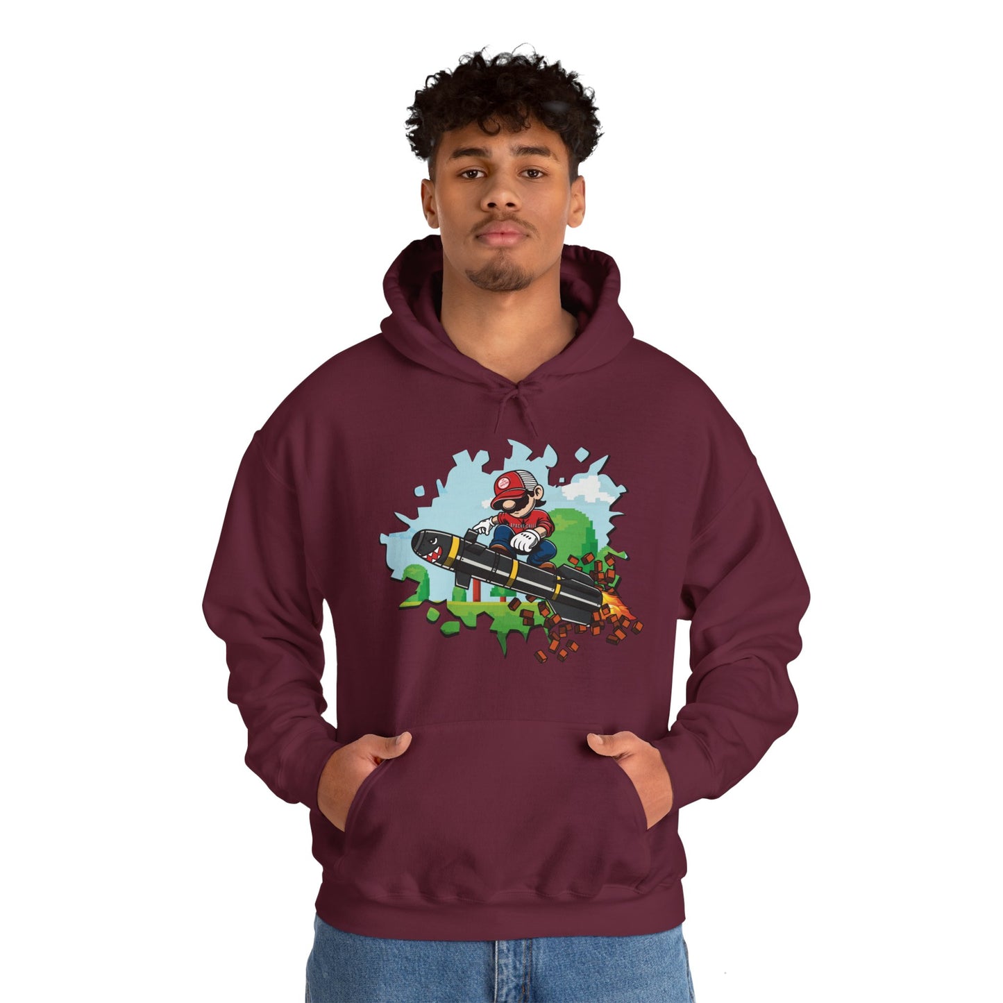 Game On! Apache Hellfire Heavy Blend Hooded Sweatshirt