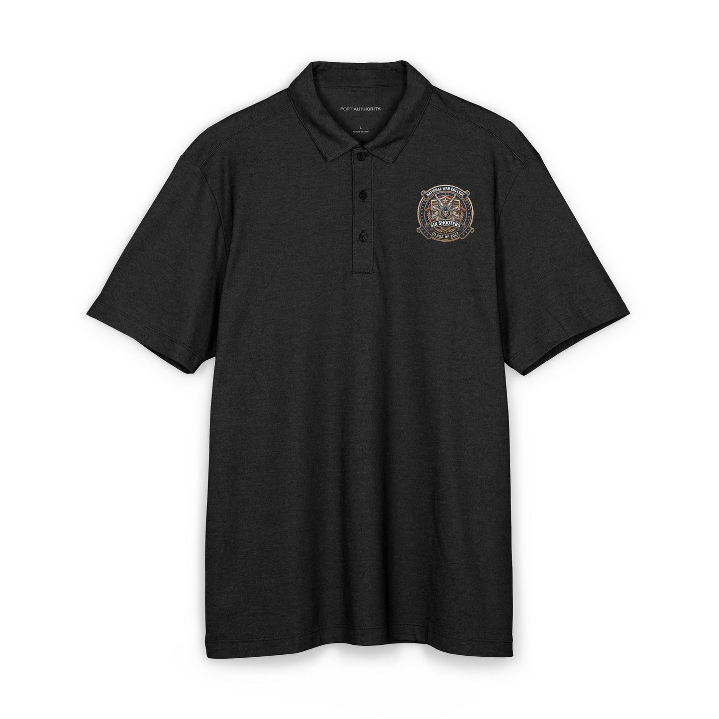 SIX SHOOTERS National War College Crest Polo Shirt