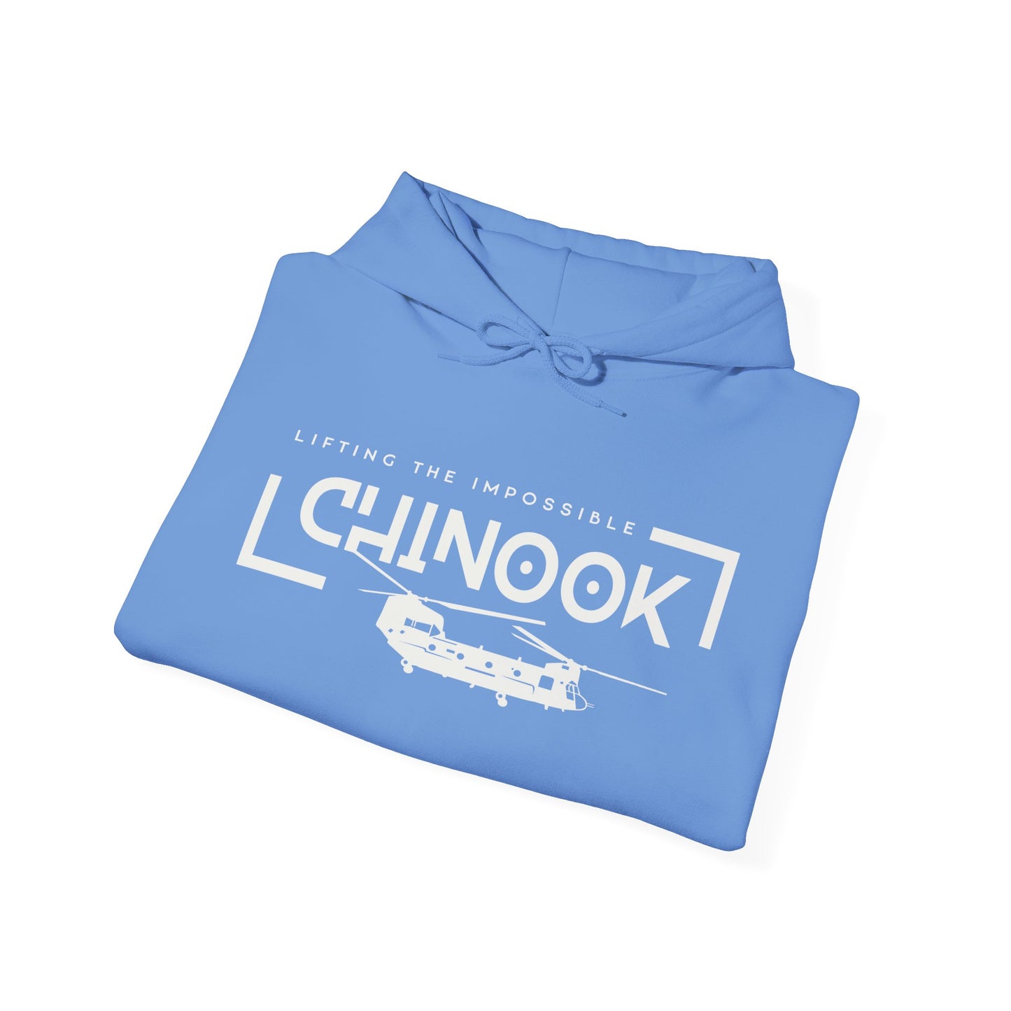 Chinook Helicopter Lifting the Impossible Unisex Heavy Blend Hooded Sweatshirt