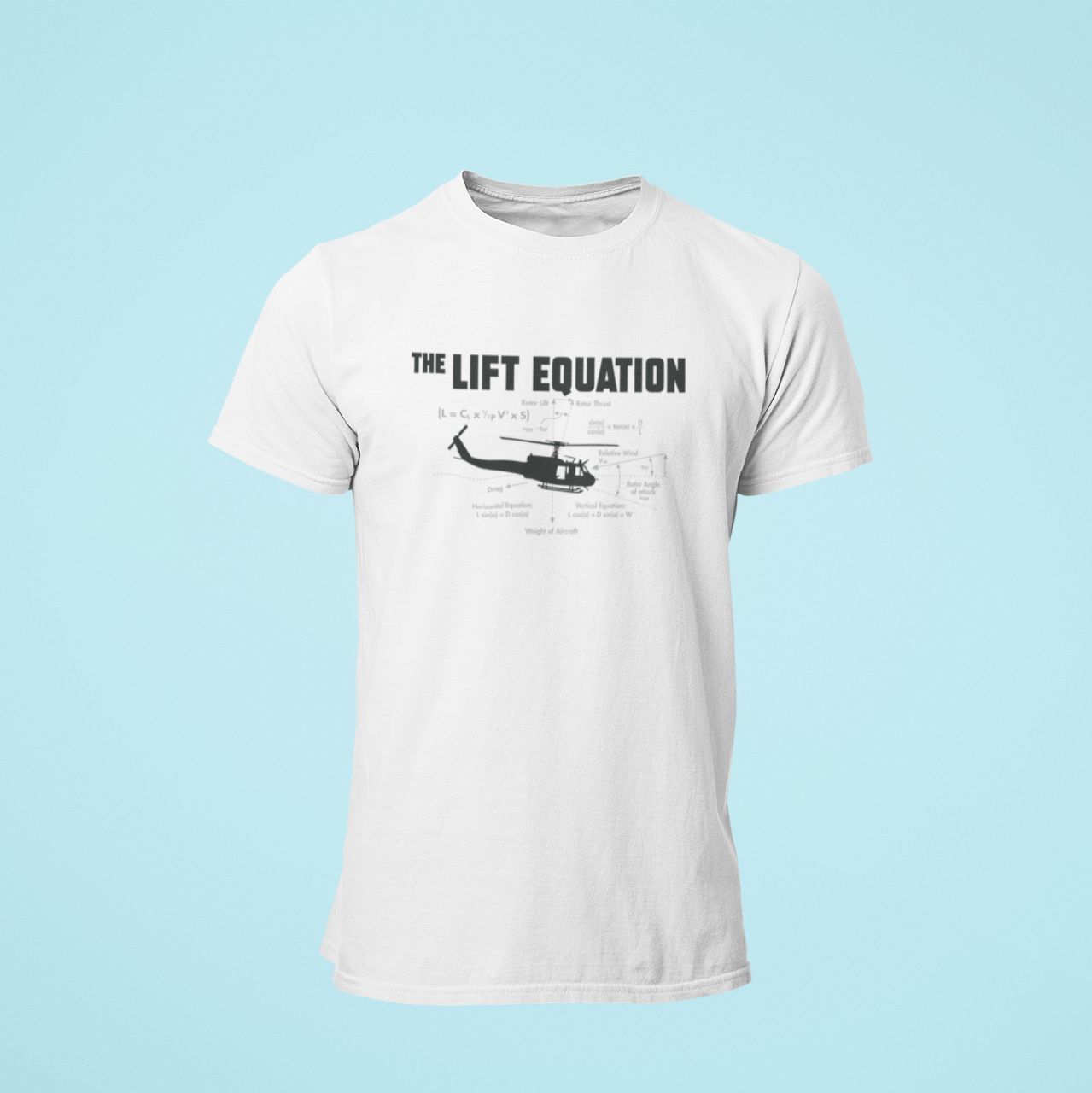 The Lift Equation Helicopter Unisex CVC Jersey T-shirt