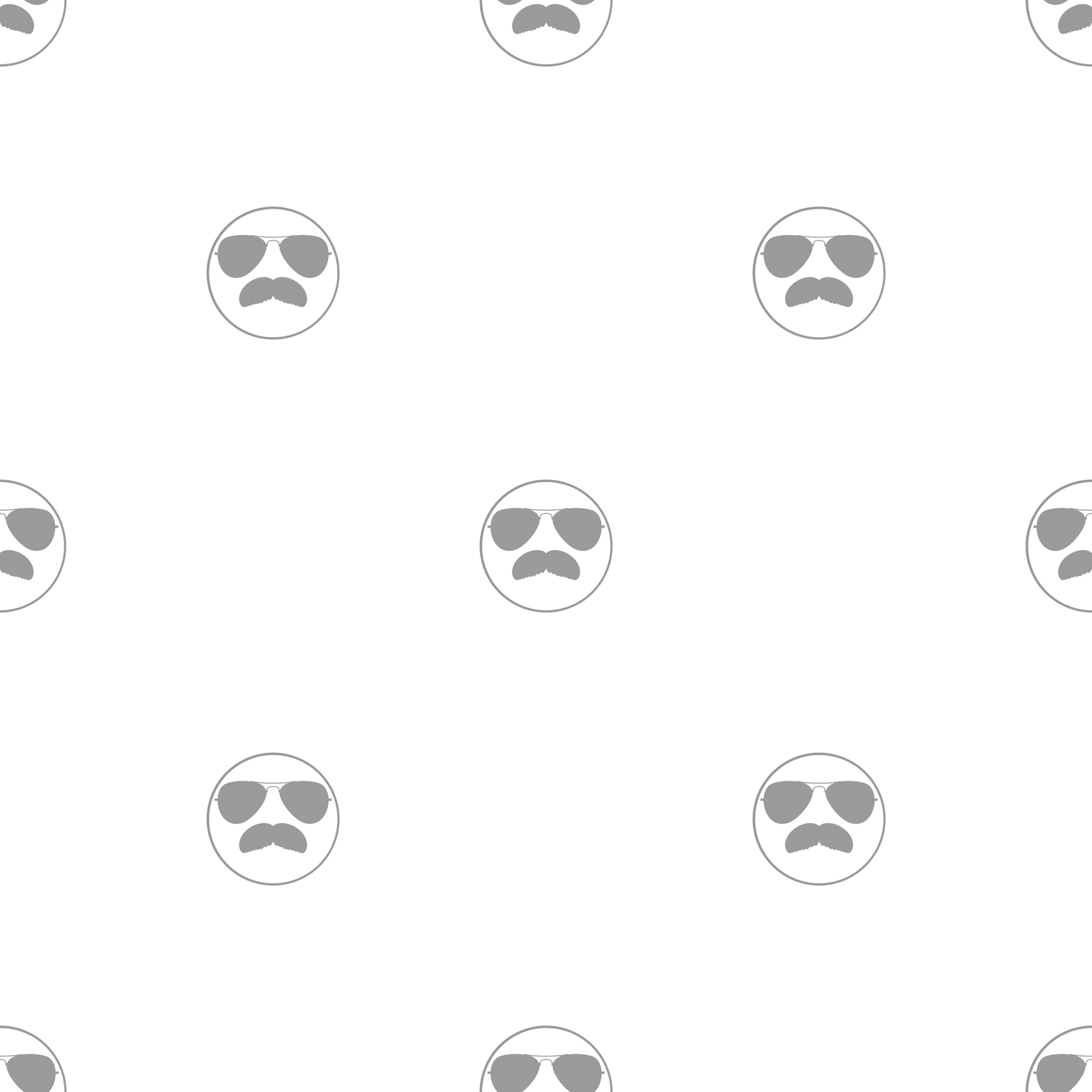 Mustache aviator Short Sleeve Button Down Dress Shirt