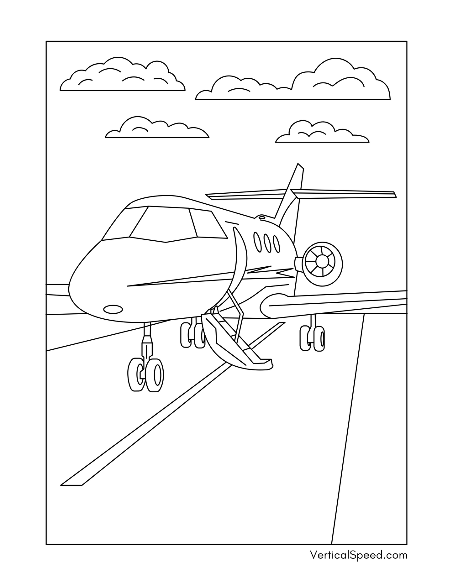 Aviation Coloring Pages Free Download