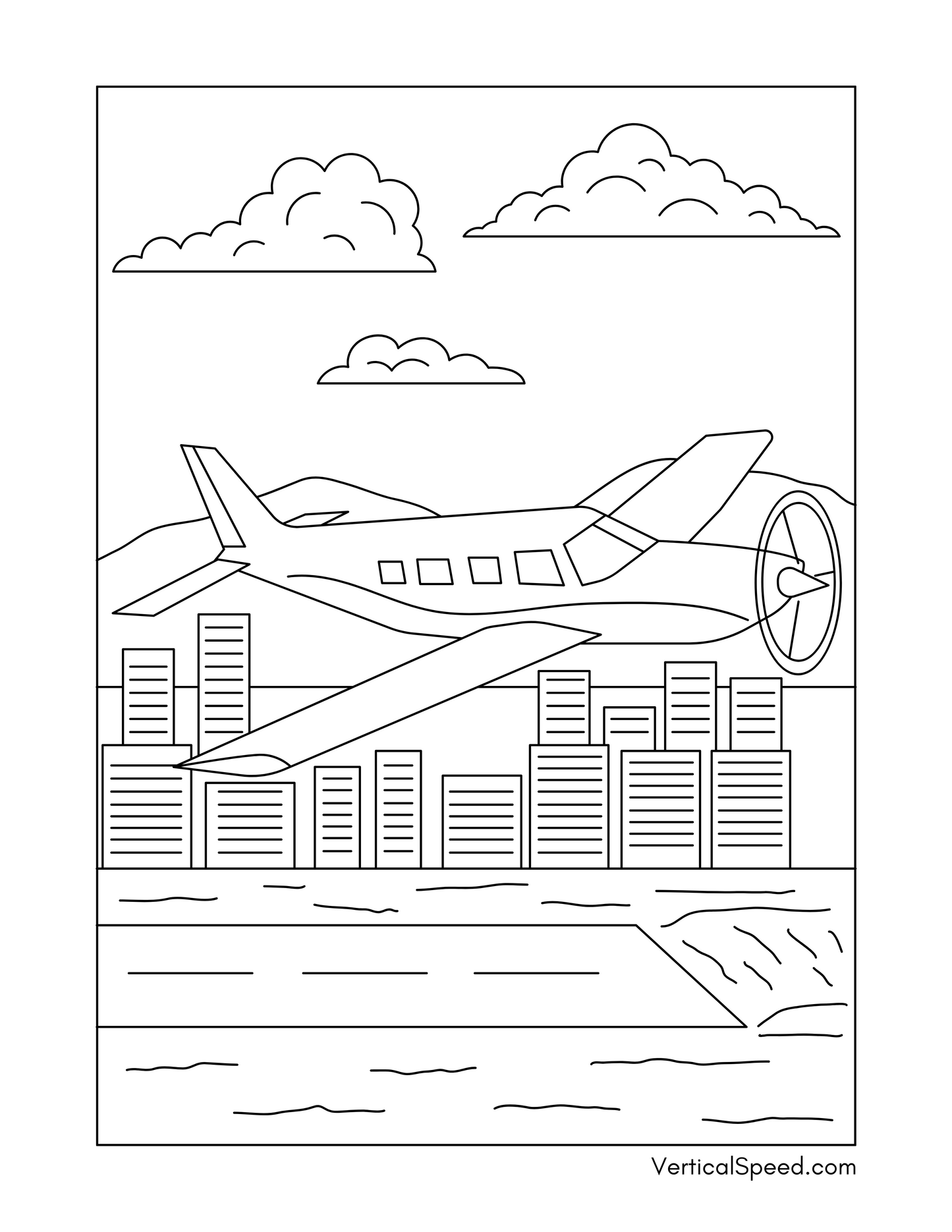 Aviation Coloring Pages Free Download