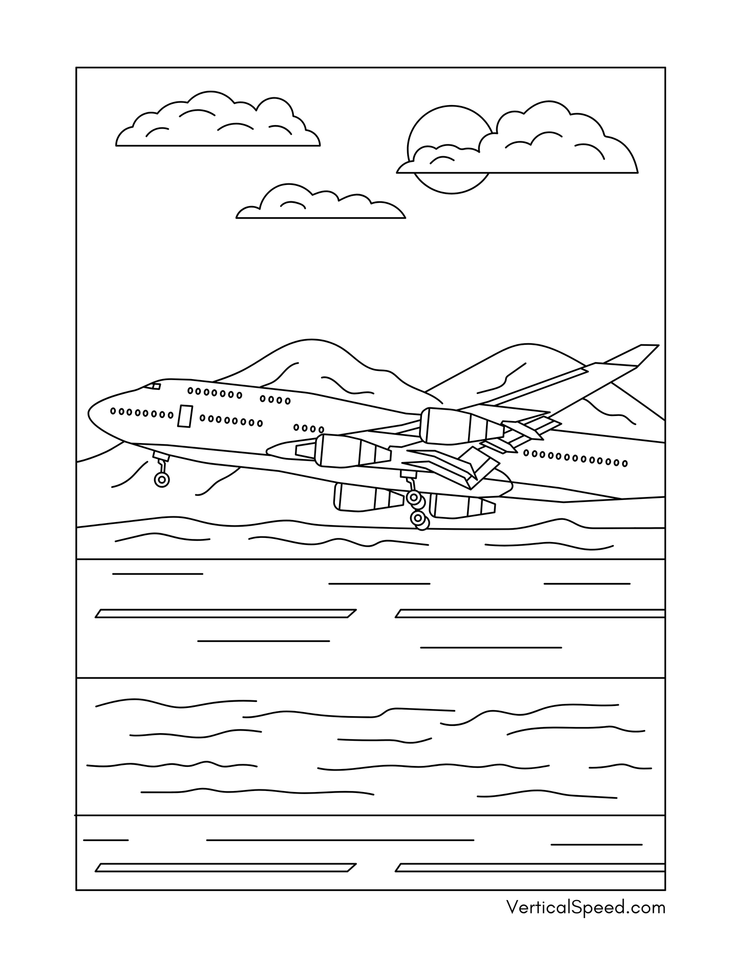 Aviation Coloring Pages Free Download