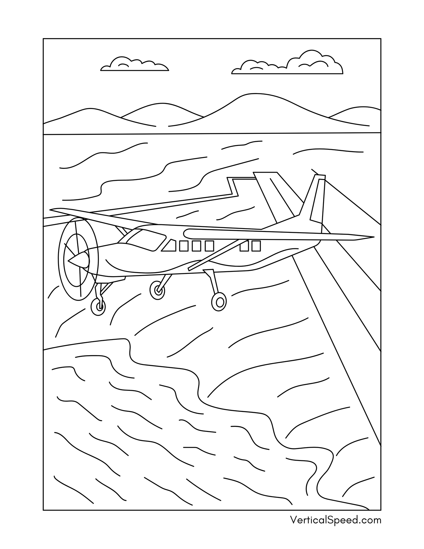 Aviation Coloring Pages Free Download