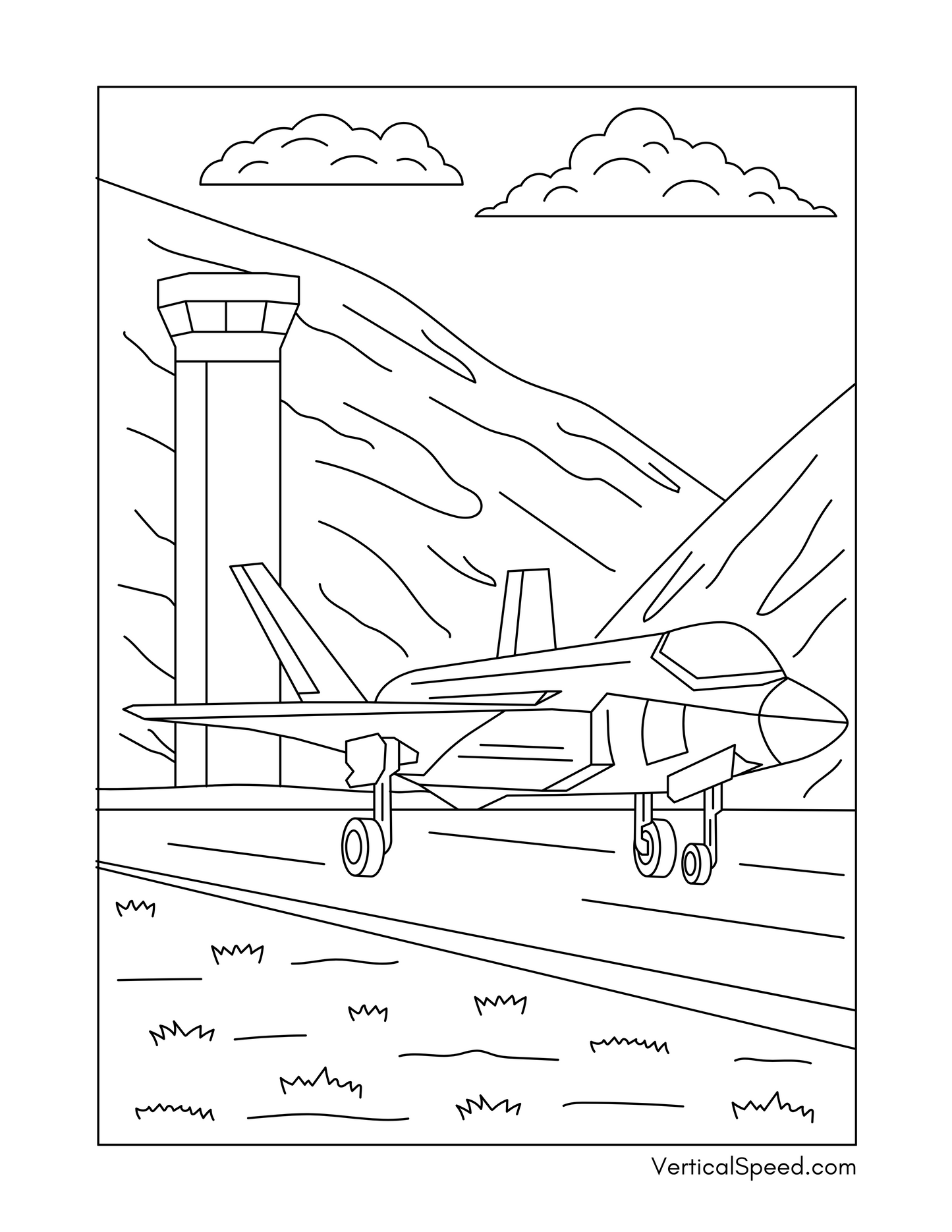 Aviation Coloring Pages Free Download