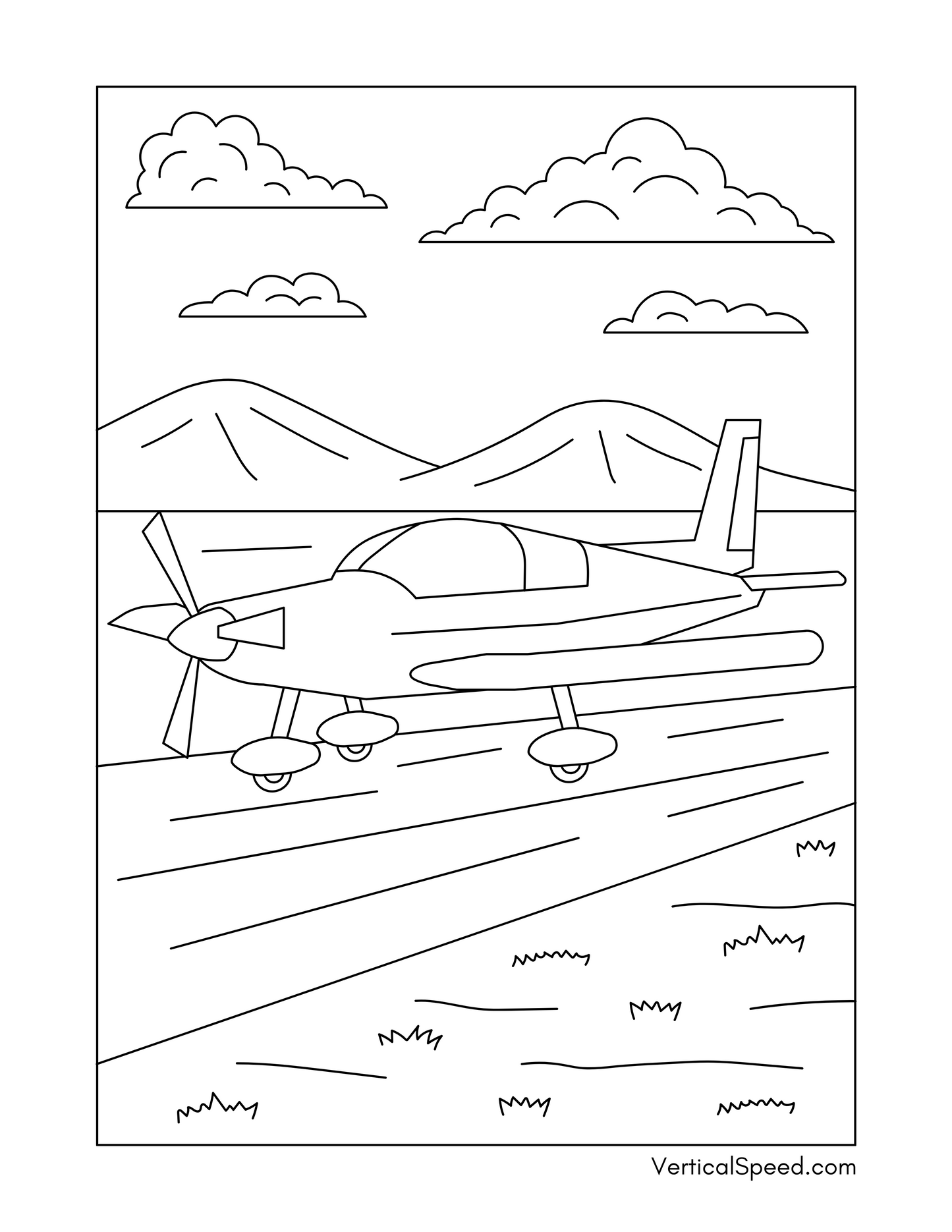 Aviation Coloring Pages Free Download