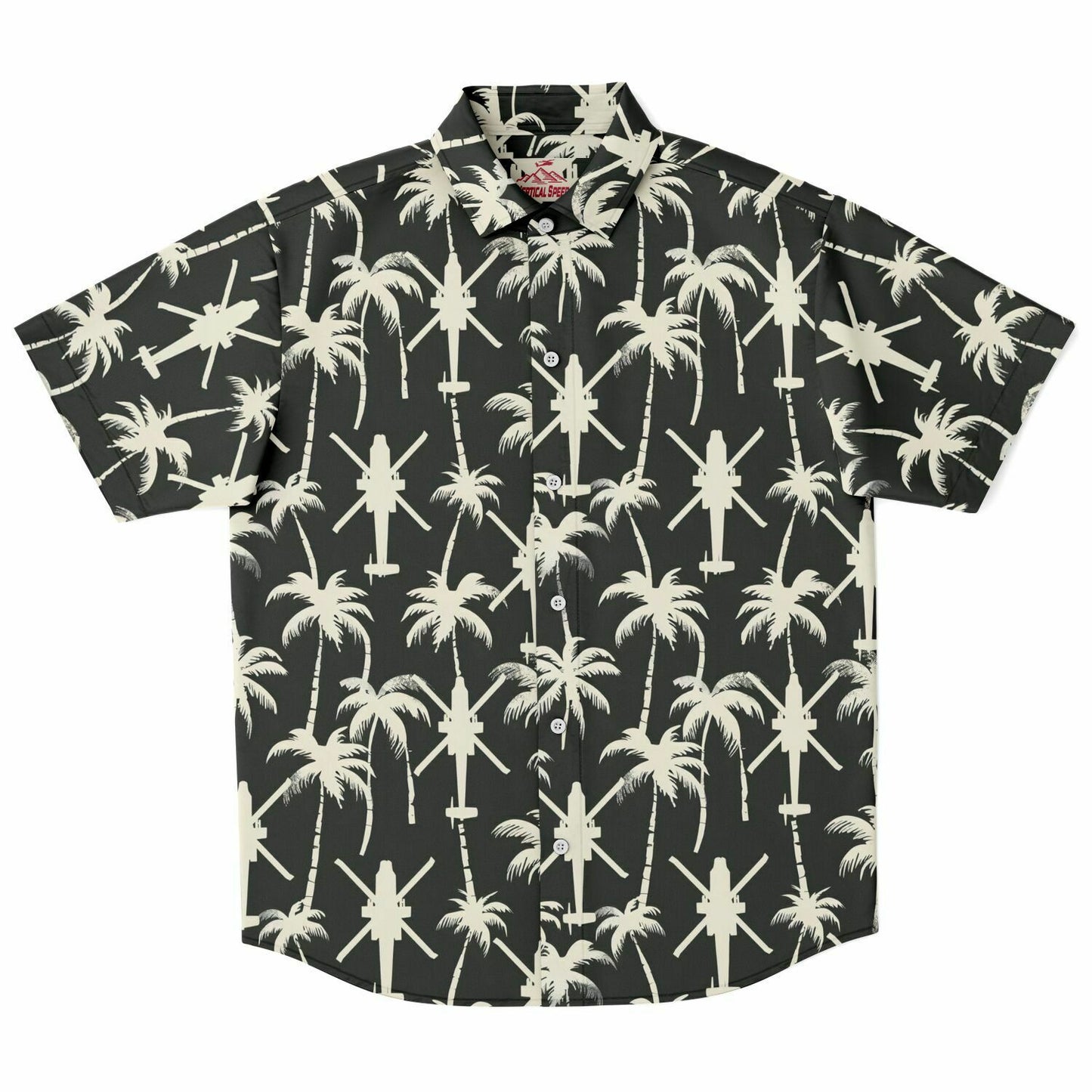 Apache Palms Aloha Hawaiian Short Sleeve Button Down Shirt