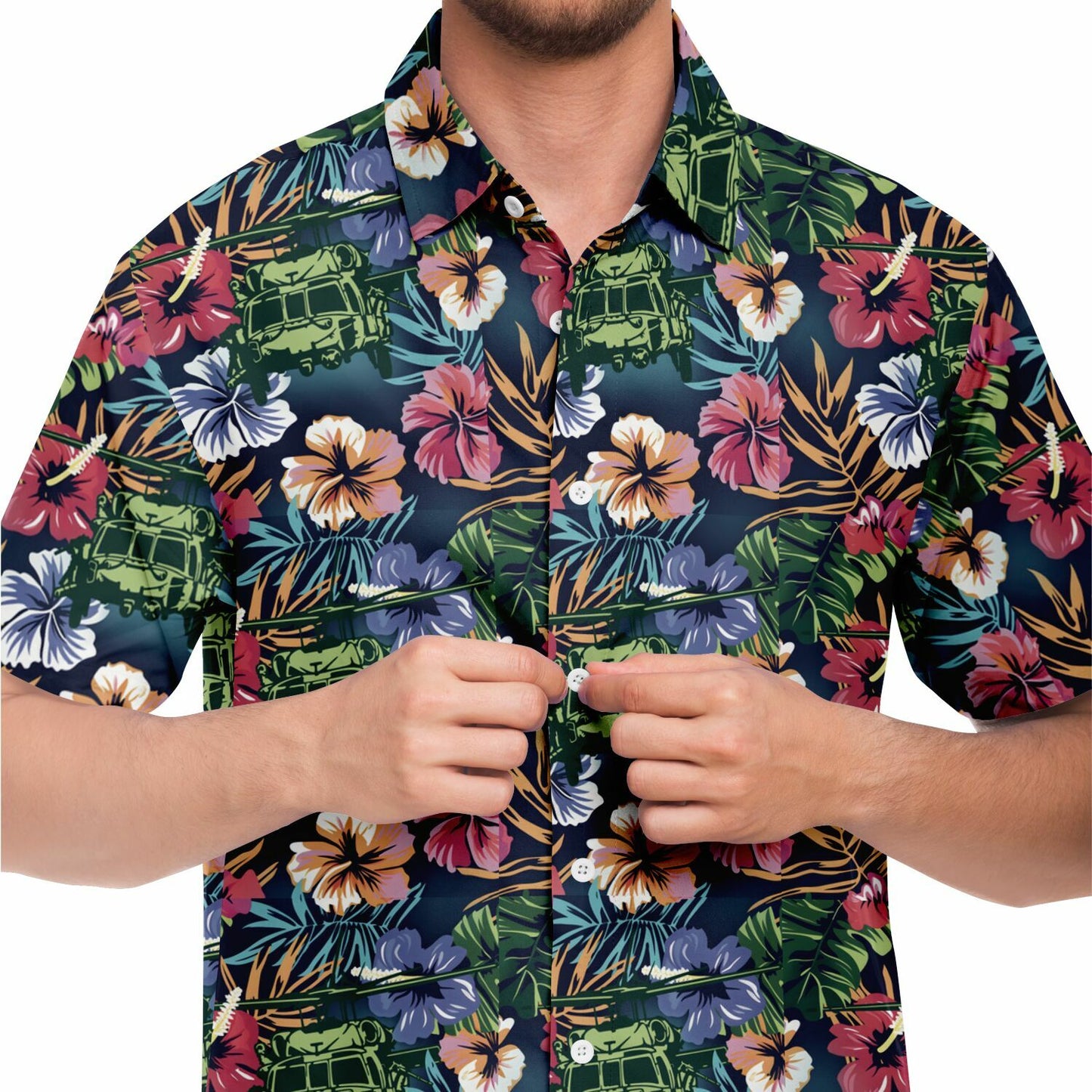 Blackhawk Tropic Hawaiian Aloha Short Sleeve Button Down Shirt