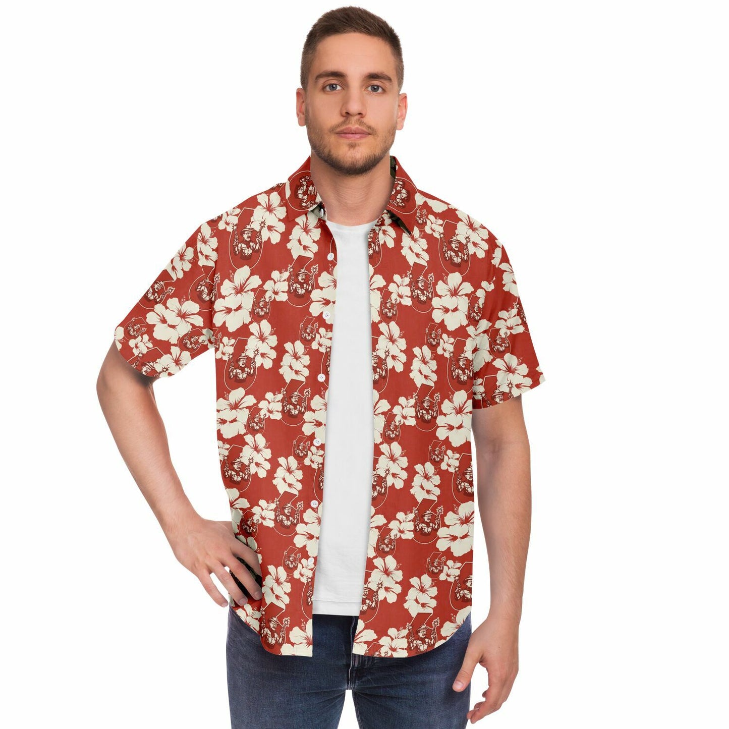 Teddy Roosevelt Short Sleeve Button Down Shirt