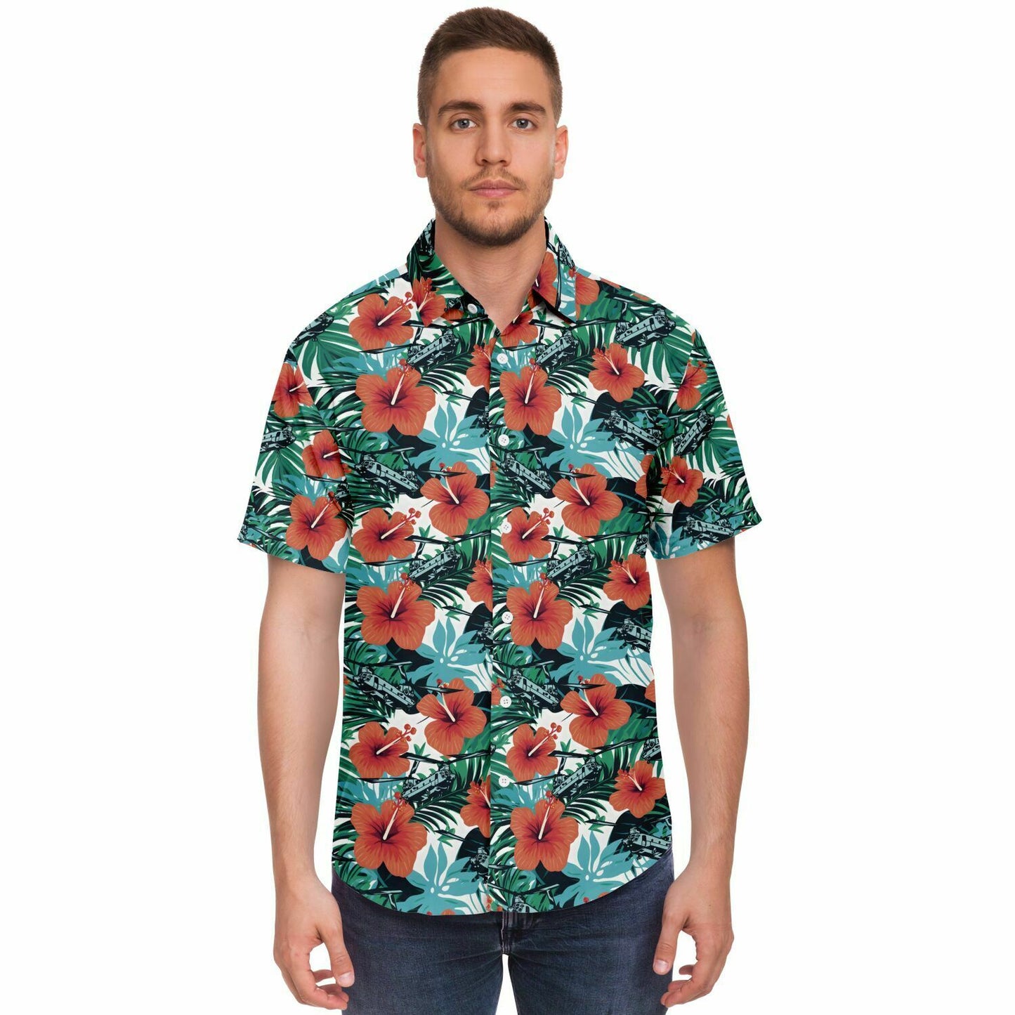 Chinook Breeze Aloha Short Sleeve Button Down Hawaiian Shirt