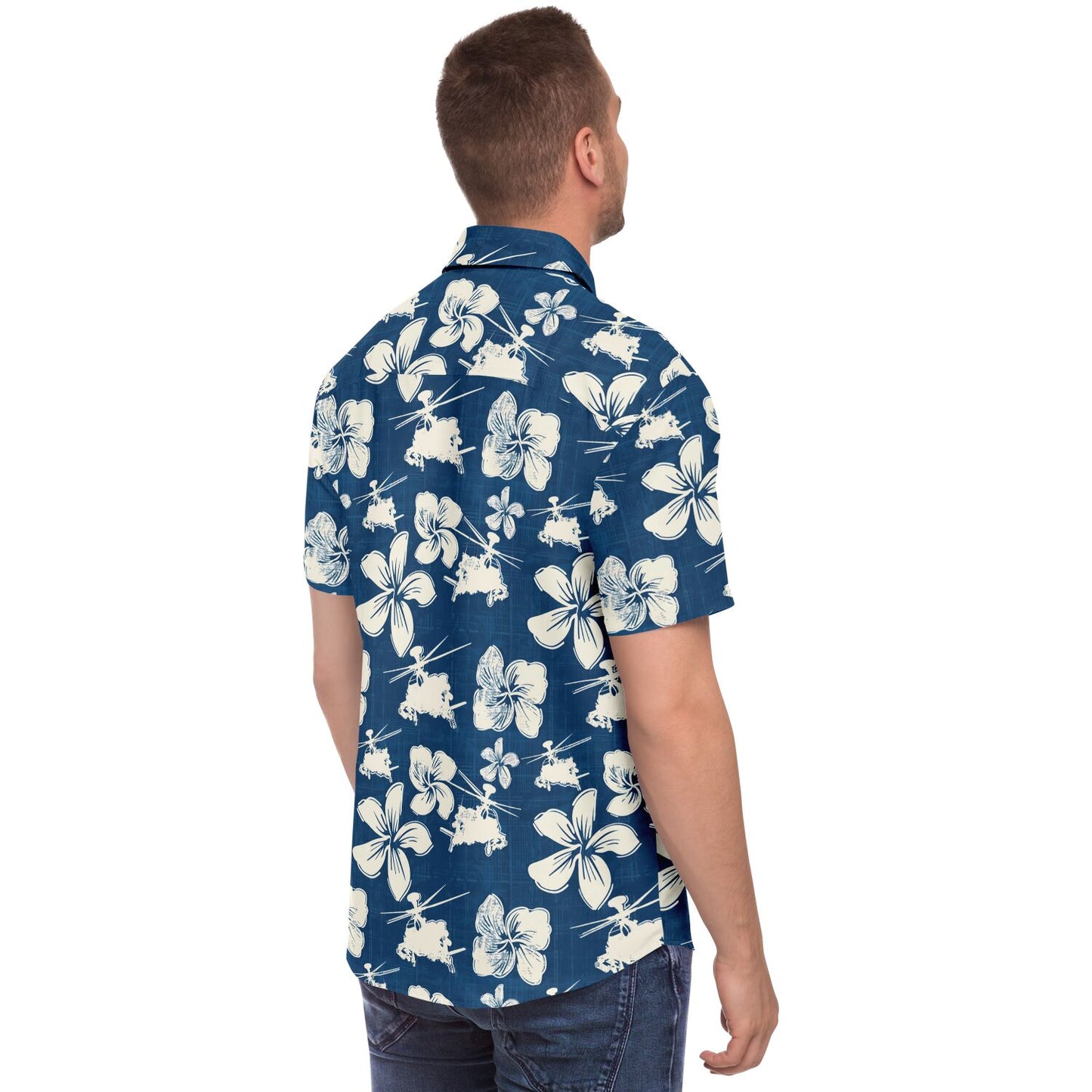 Operation Aloha Apache Hawaiian Short Sleeve Button Down Shirt