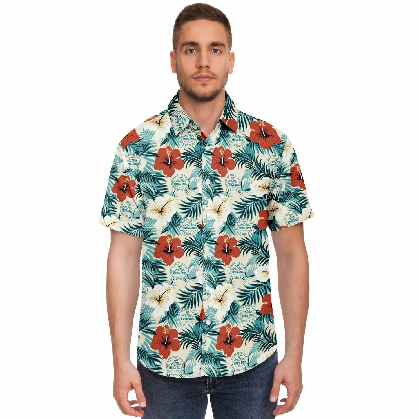 Vertical Speed Aloha Short Sleeve Button Down Shirt