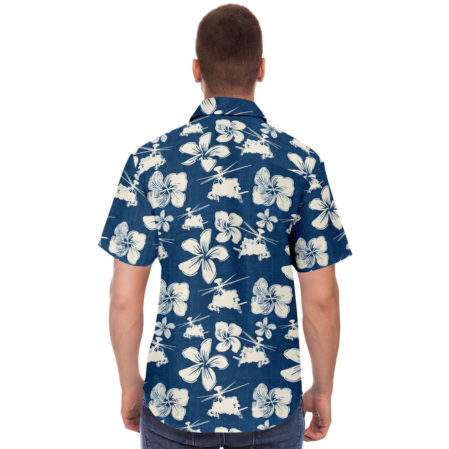 Operation Aloha Apache Hawaiian Short Sleeve Button Down Shirt