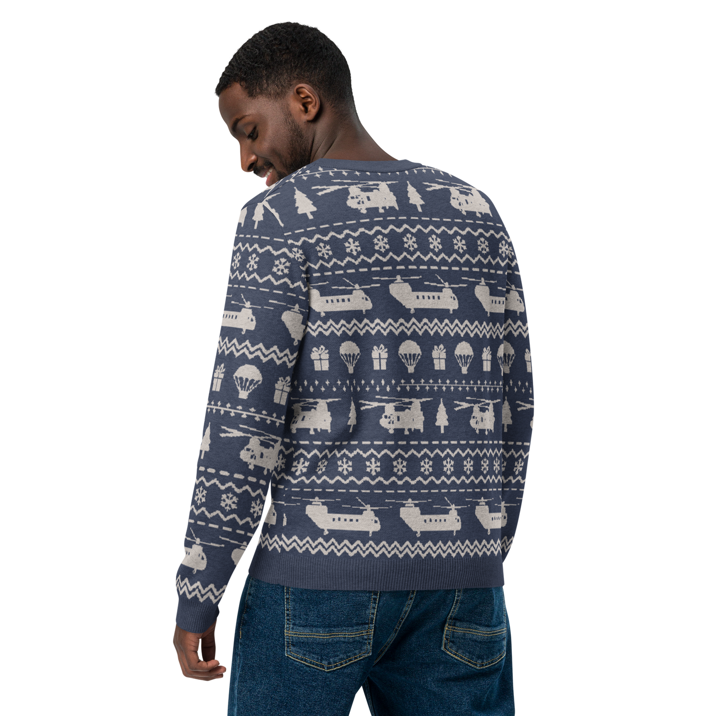 Chinook Pilot Christmas Sweater Knitted crew neck sweater