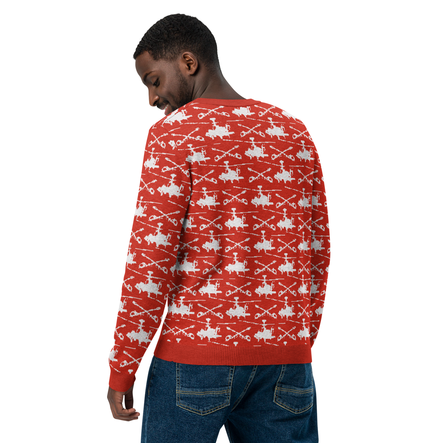 Apache Cavalry Knitted Christmas crew neck sweater