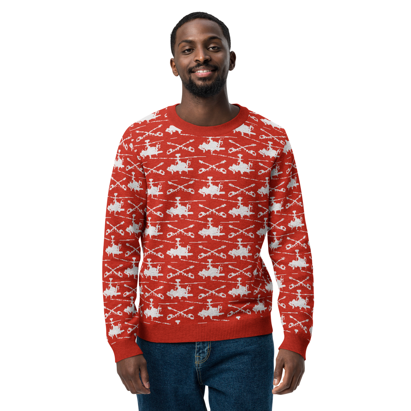 Apache Cavalry Knitted Christmas crew neck sweater