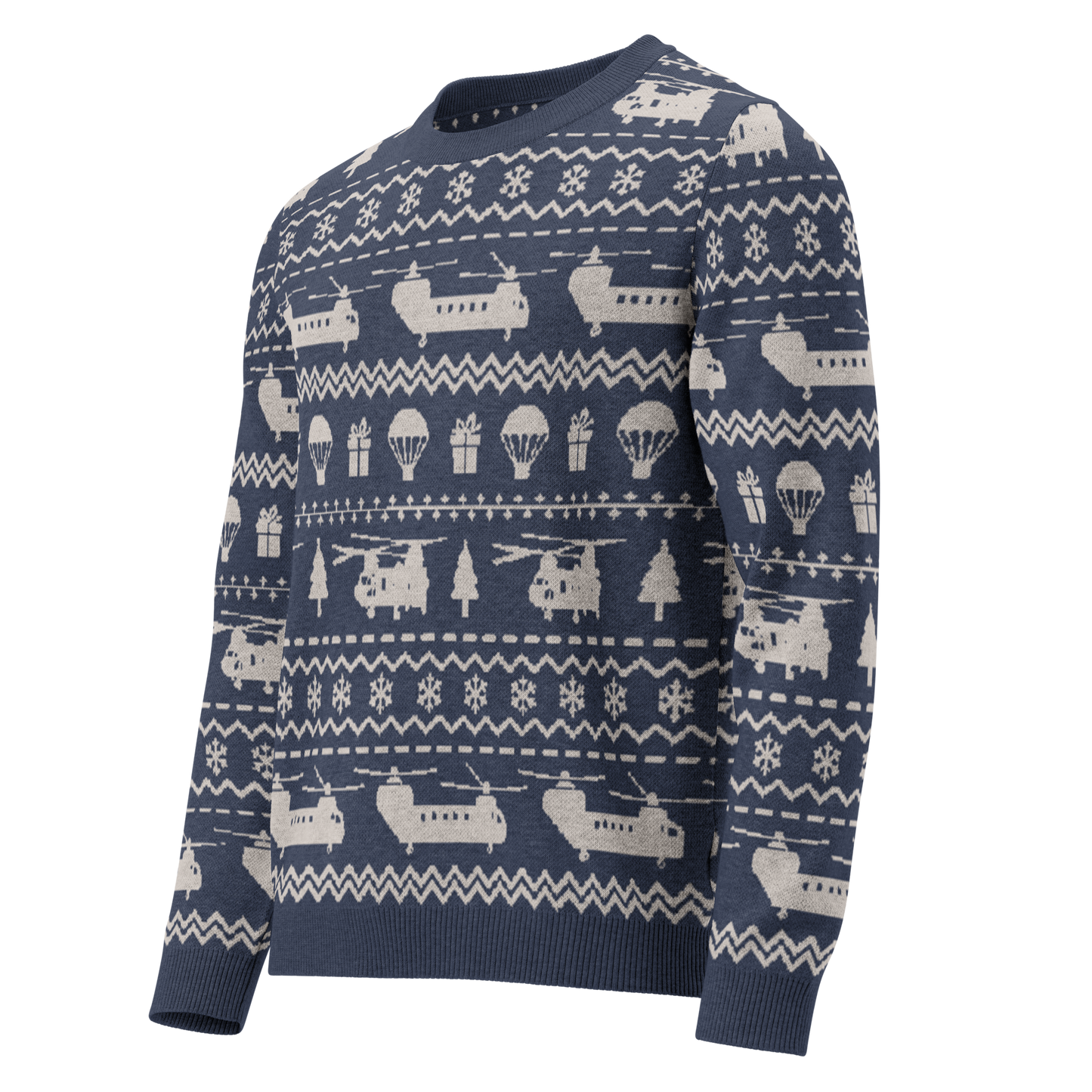 Chinook Pilot Christmas Sweater Knitted crew neck sweater