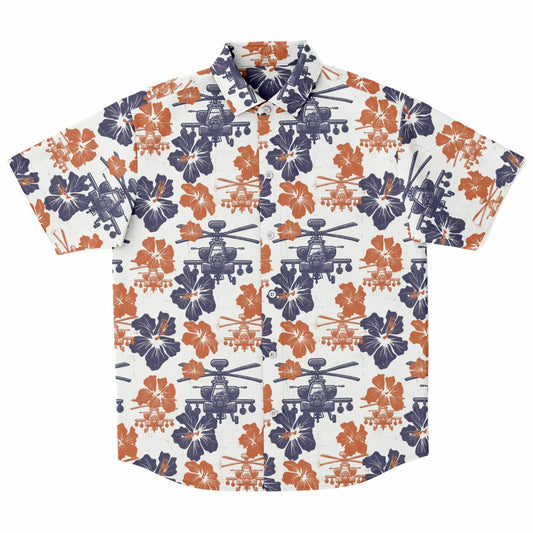 Tropical Apache Thunder Short Sleeve Button Down Shirt