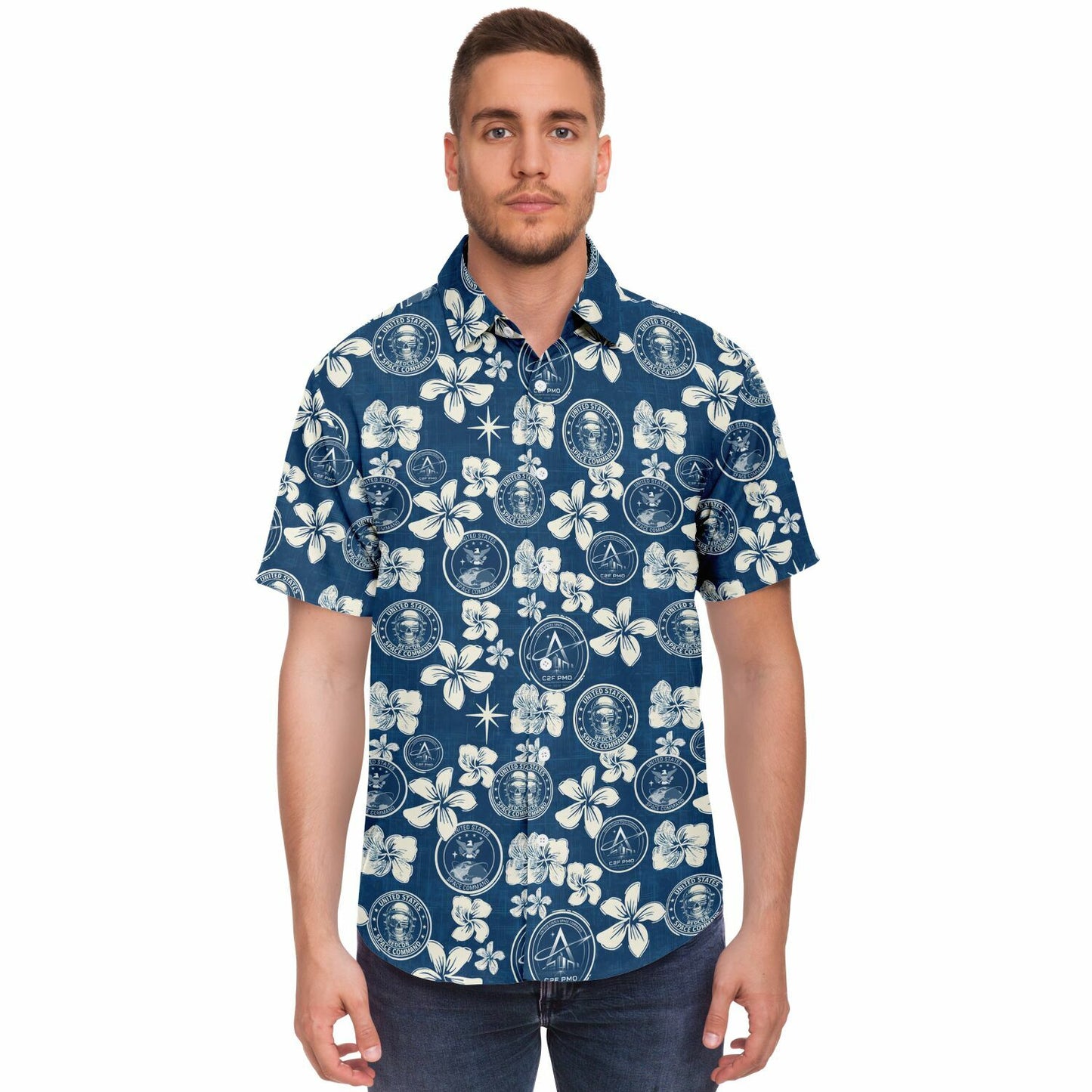 Space Command  Aloha Short Sleeve Button Down Shirt