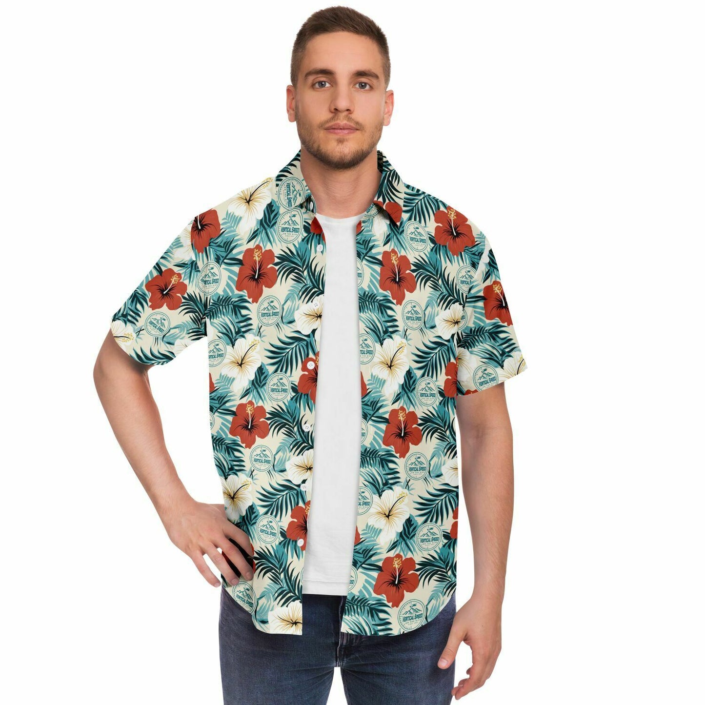 Vertical Speed Aloha Short Sleeve Button Down Shirt