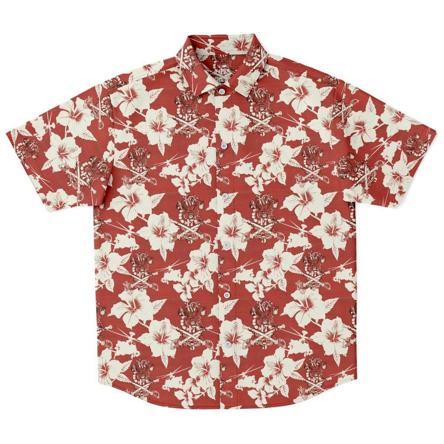 5-17 ACS Dragon Aloha Short Sleeve Button Down Hawaiian Shirt