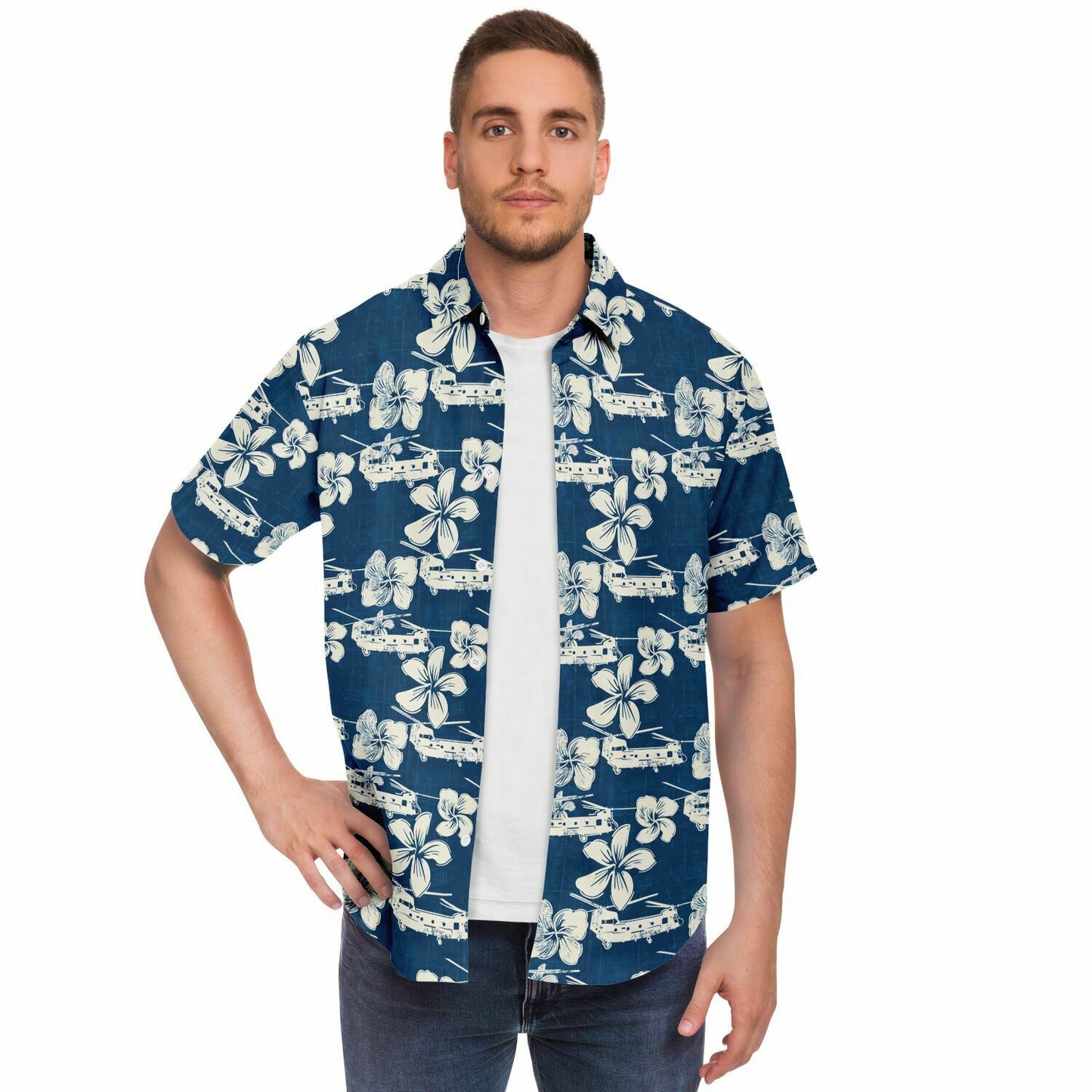 Chinook Aloha Hawaiian Short Sleeve Button Down Shirt