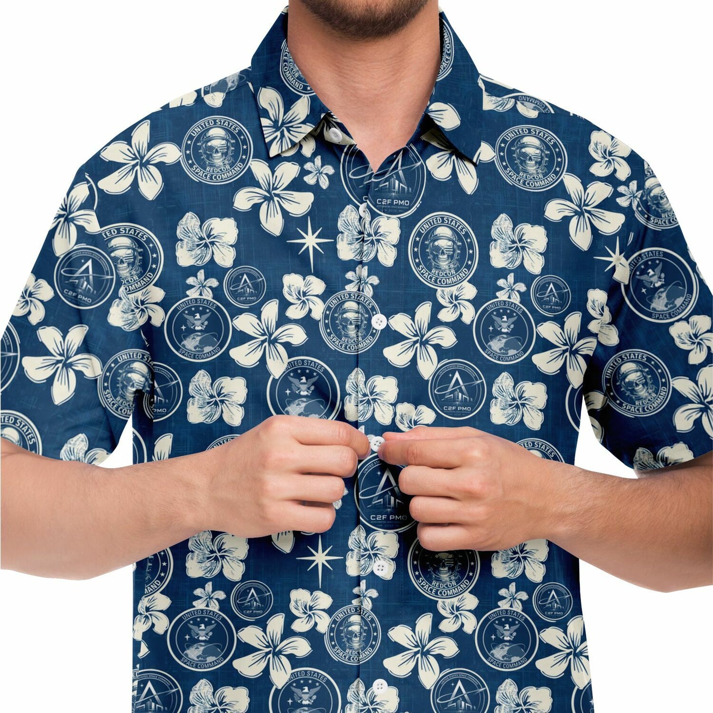 Space Command  Aloha Short Sleeve Button Down Shirt