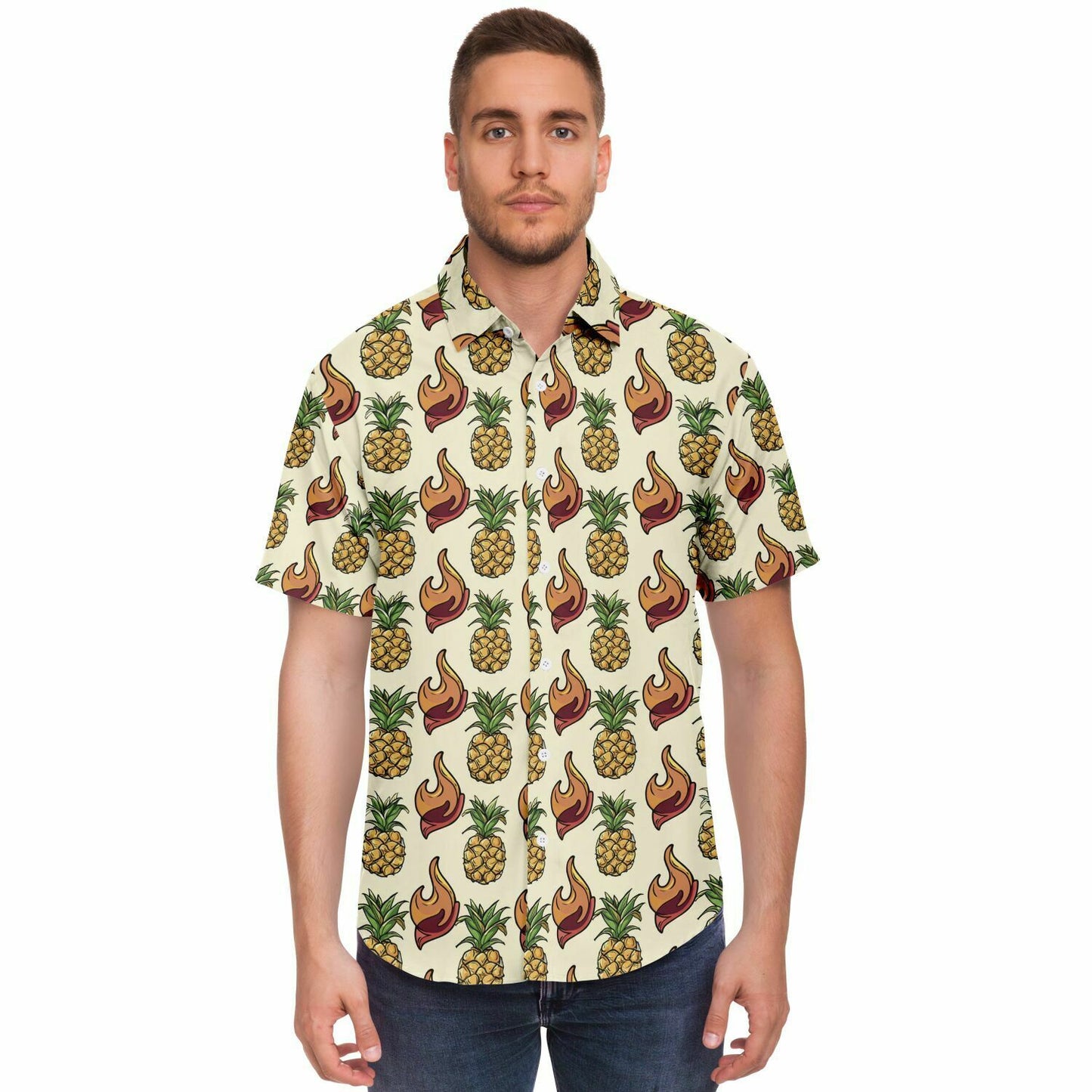 FSY 2024 Pineapples Hawaiian Short Sleeve Button Down Shirt - LDS Youth Theme Conference Shirt