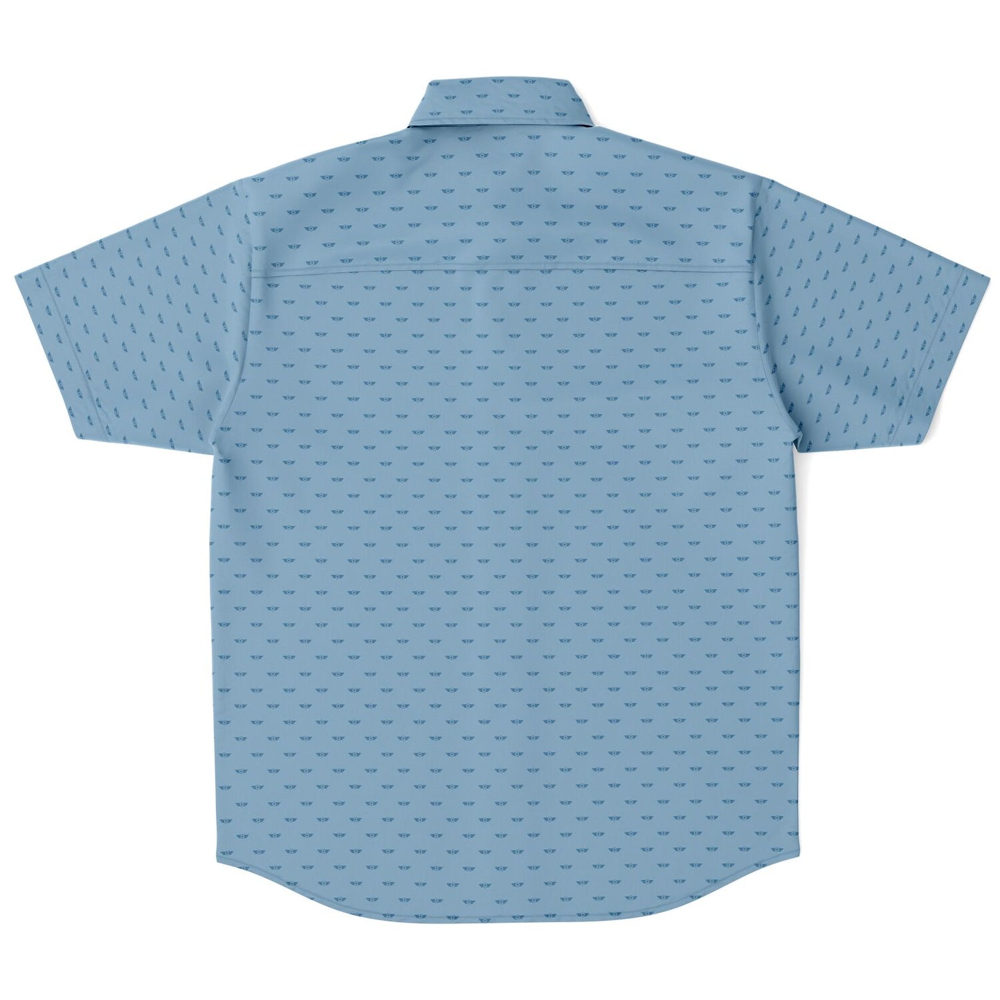 Air Corps Army Sky Blue Short Sleeve Button Down Shirt