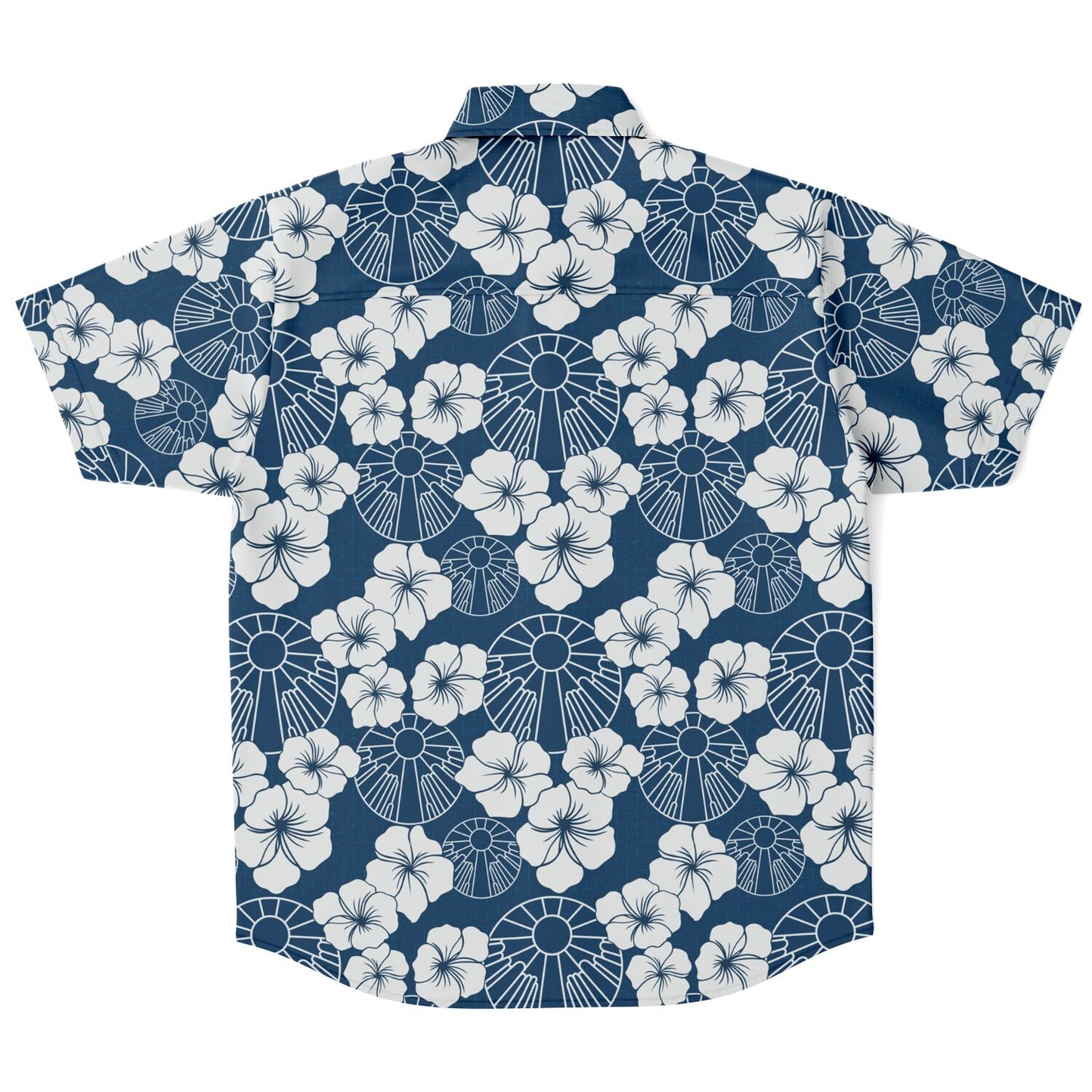 Navy 2025 FSY Aloha Short Sleeve Button Down Shirt