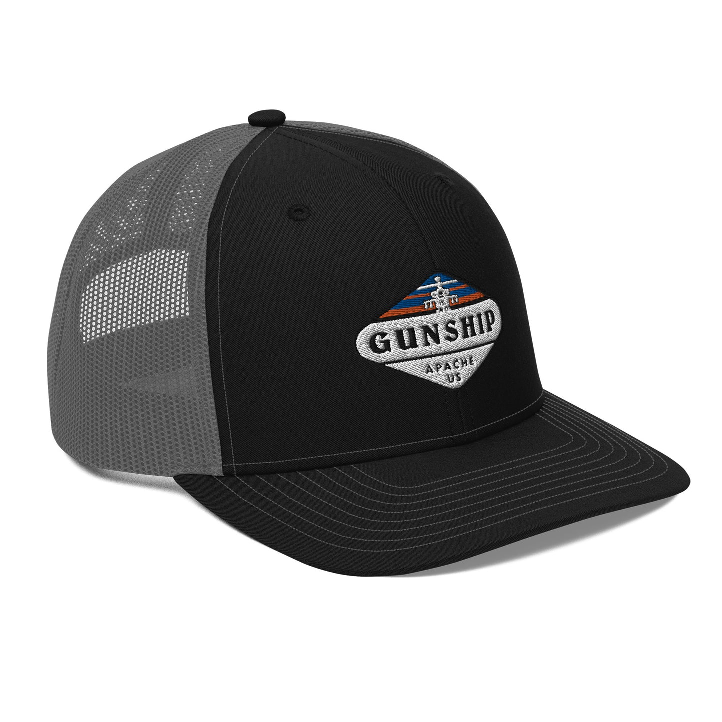 Gunship Apache Helicopter Trucker Cap