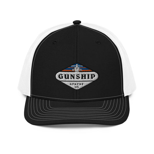 Gunship Apache Helicopter Trucker Cap