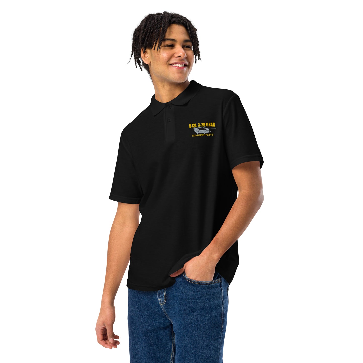 INNKEEPERS 3-2D GSAB Embroidered Unisex pique polo shirt